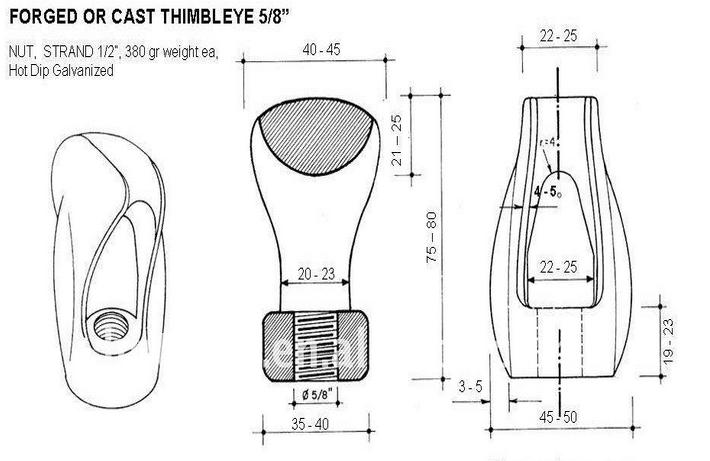 Eye Nut-Link Electrical Power Fitting