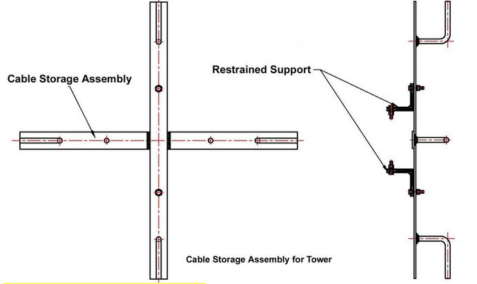 Cable Storage Assembly for Tower